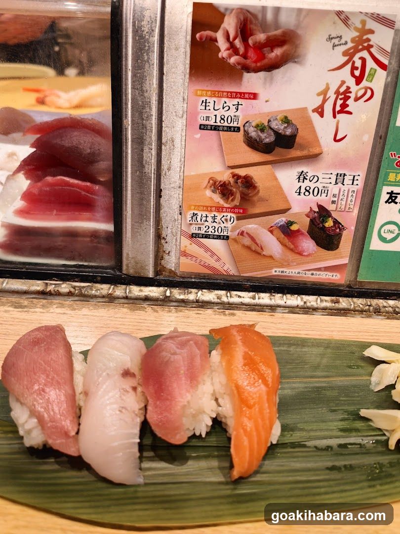 Sushi Display and Menu Board