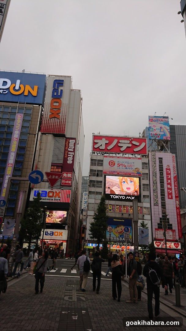 Tokyo Street Scene with Neon Signs