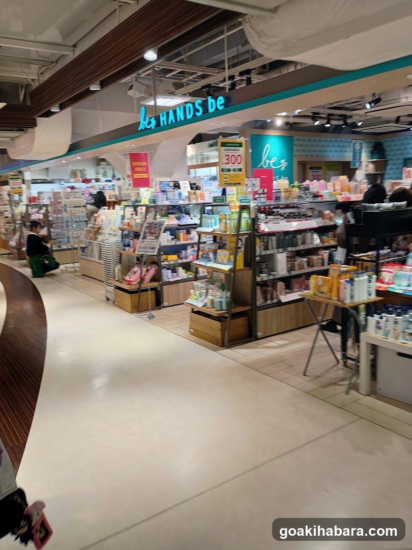 Interior of a retail store with product displays
