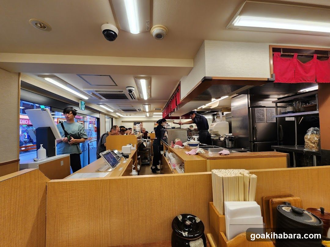Restaurant Interior with Kitchen and Staff