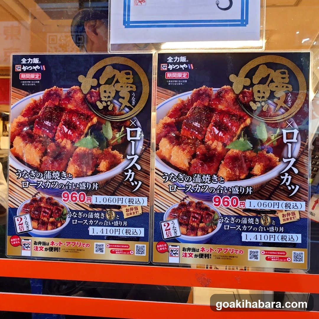 Japanese Food Menu Display