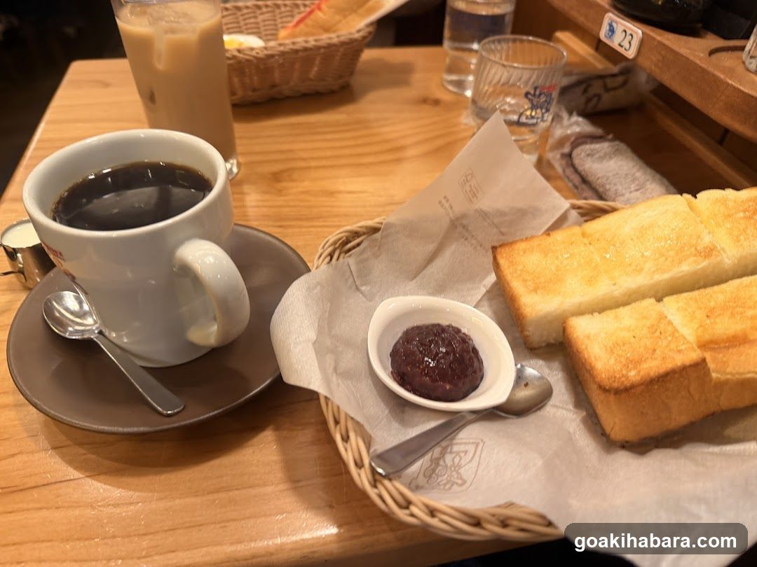 Breakfast at a cozy cafe