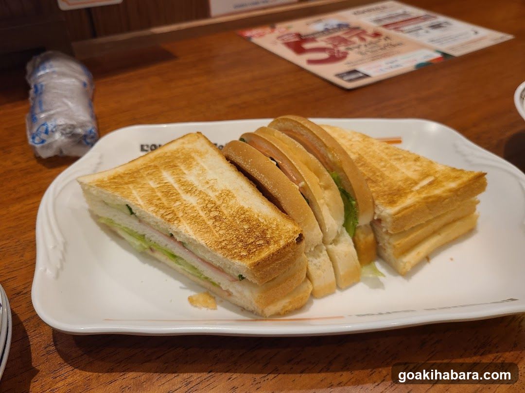 Grilled Sandwich on Wooden Table