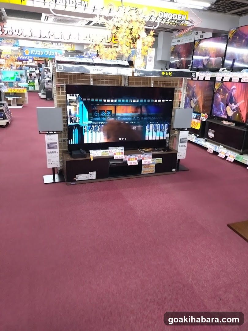 Electronics Store Interior Display
