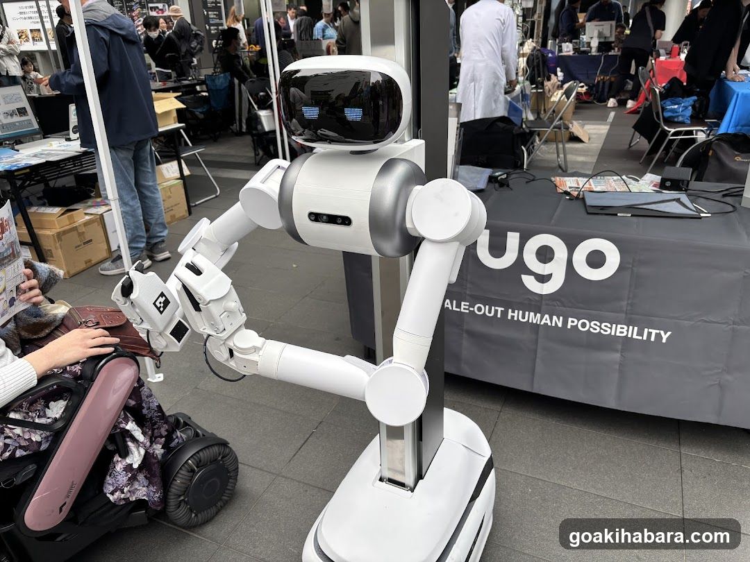 Robot at an exhibition booth
