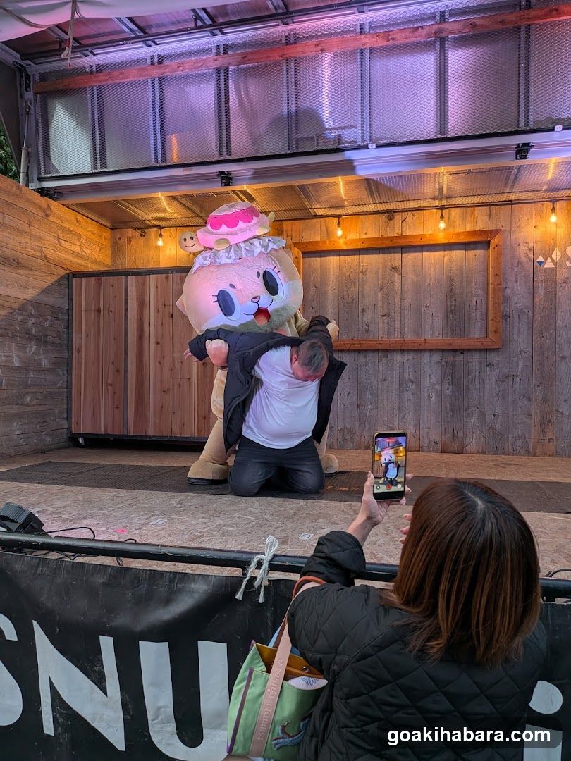 Mascot Interaction Scene