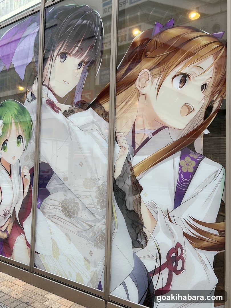 Anime Character Window Display