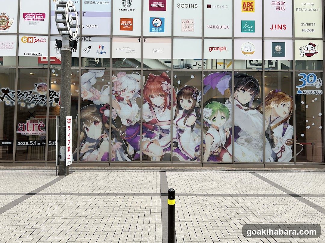 Anime-themed storefront display