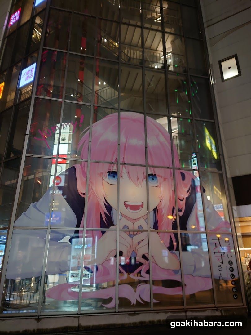 Anime Character on Storefront Window