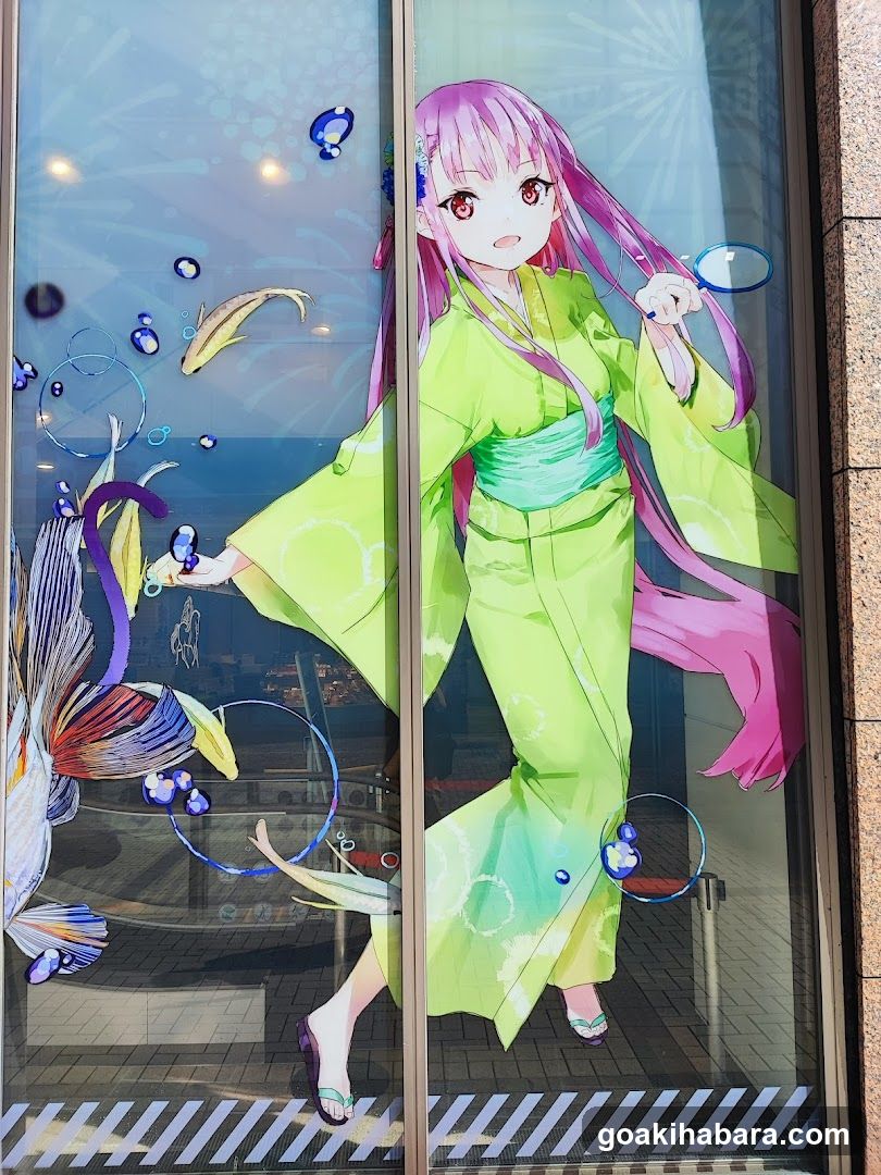 Anime-style window display