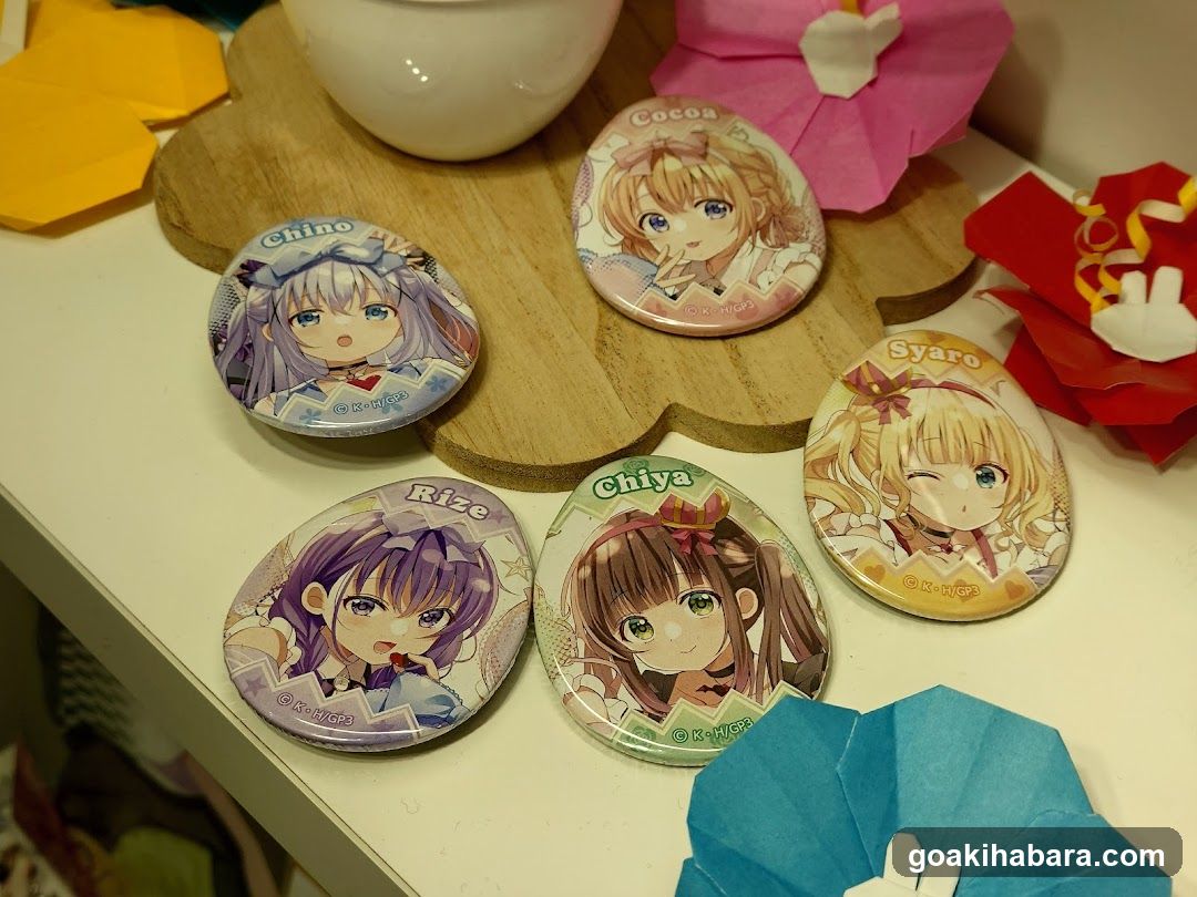Anime Character Badges Display