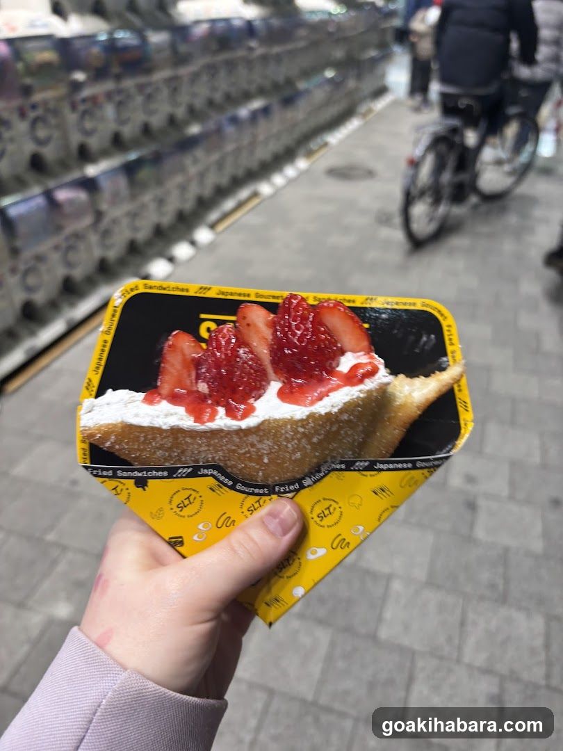 Strawberry Crepe in Hand