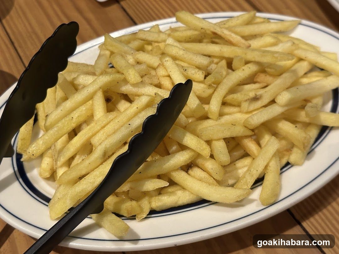 Fries with Tongs
