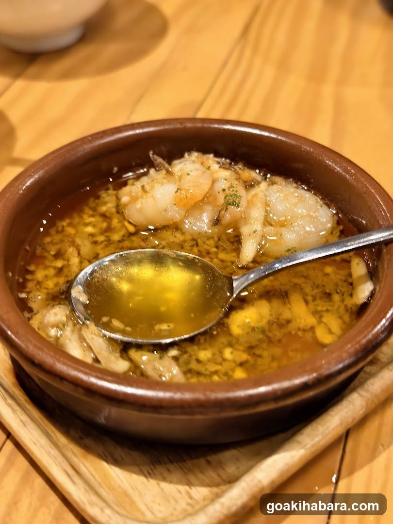 Shrimp Dish in Clay Bowl