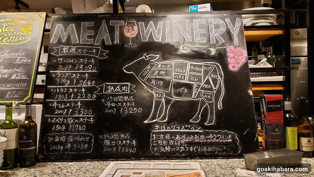 Meat Winery Menu Board