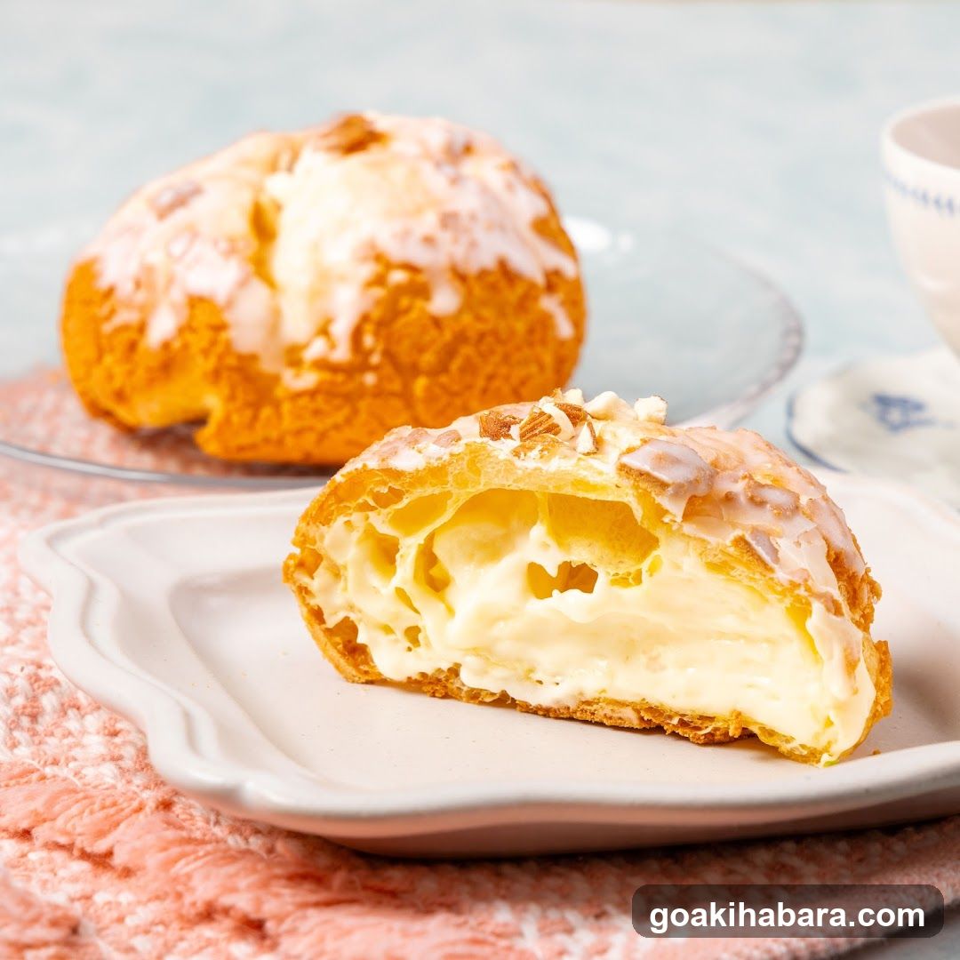 Almond Croissant with Cream Filling