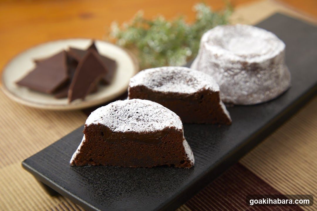 Chocolate Lava Cakes with Powdered Sugar