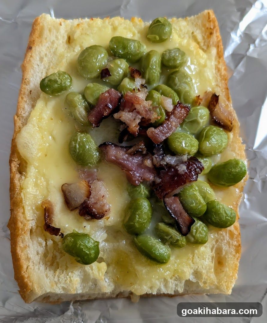 Fried Bread with Fava Beans and Bacon