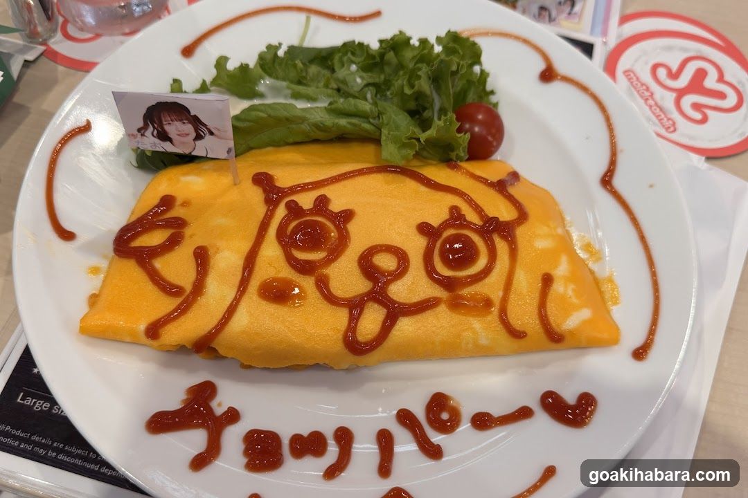 Omelette with Kawaii Design