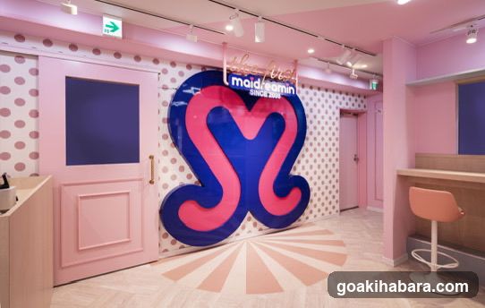 Interior of a pink-themed shop