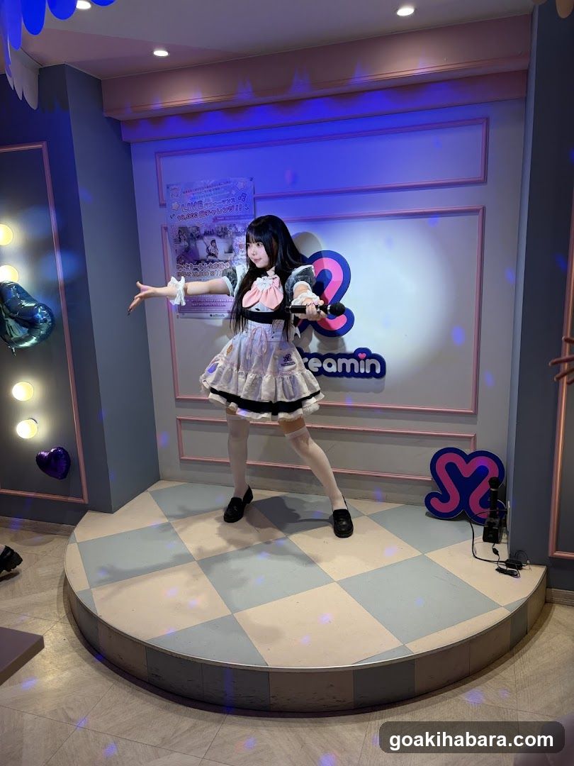 Loli-style performer on stage