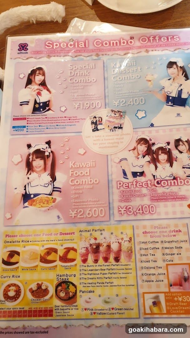 Special Combo Offers Menu