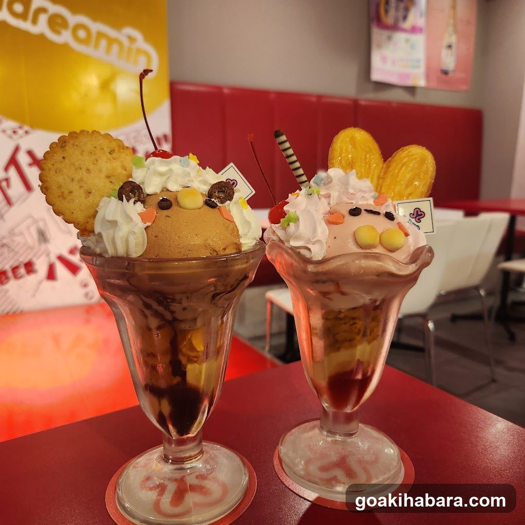 Dessert Treats in a Cafe Interior