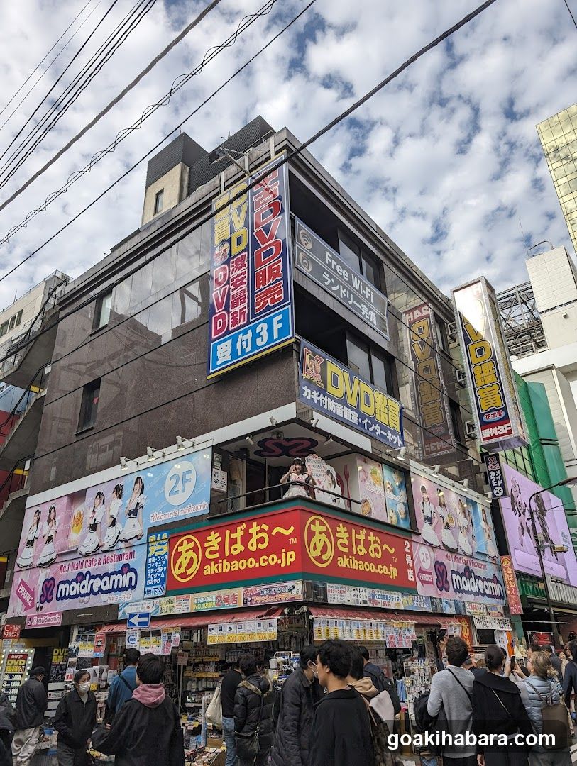 Street Scene with Shops and Crowds