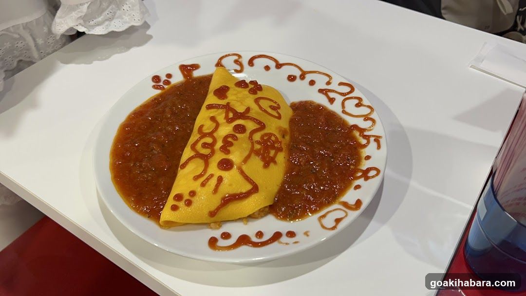 Omelette with Sauce and Ketchup Design