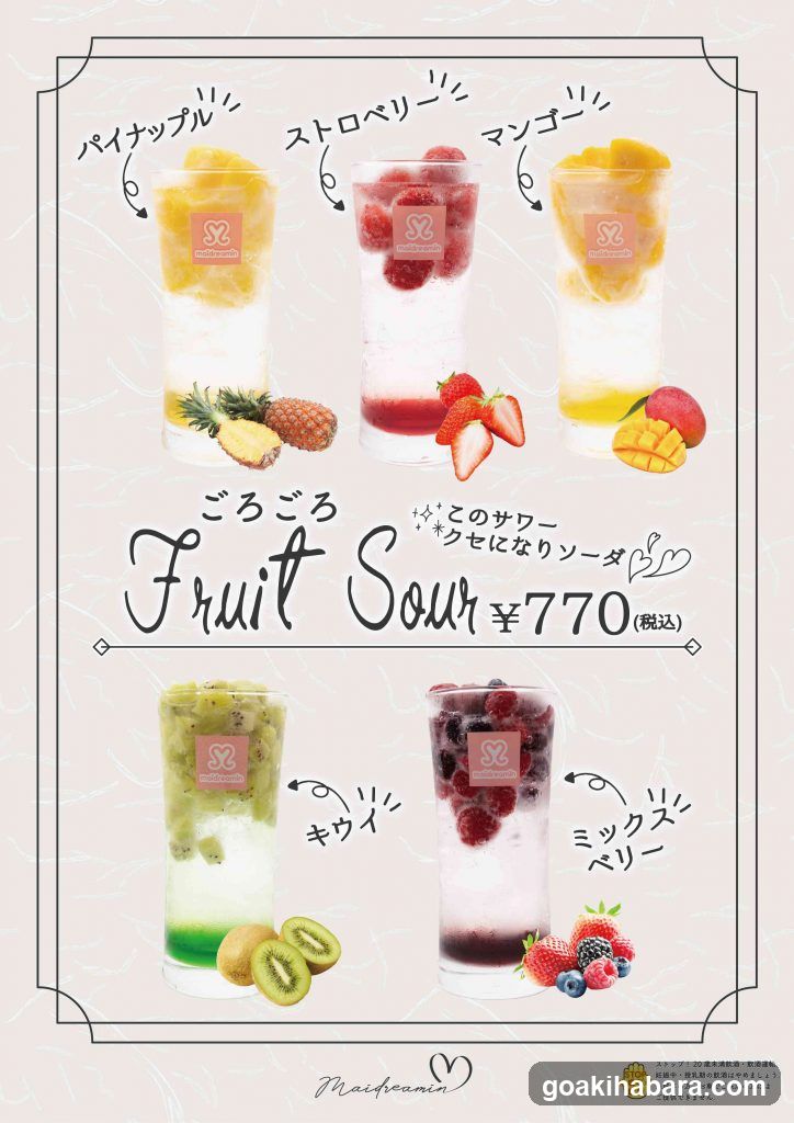 Fruit Sour Menu Poster
