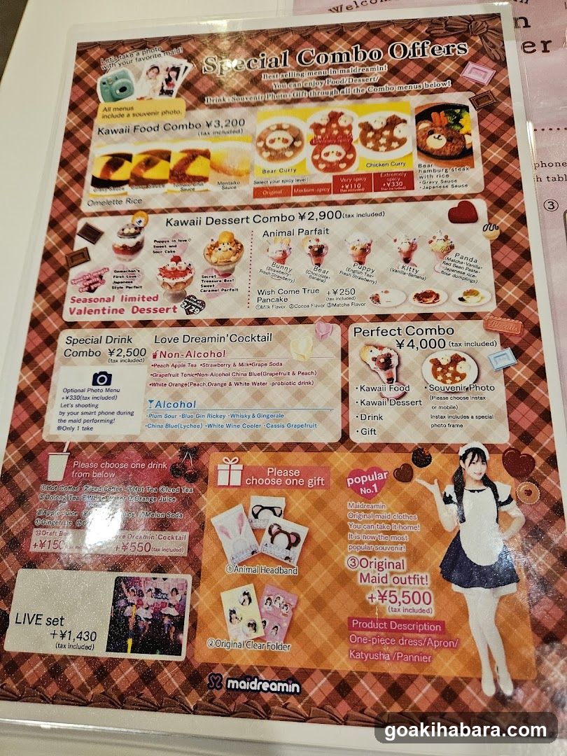 Special Combo Offers Menu