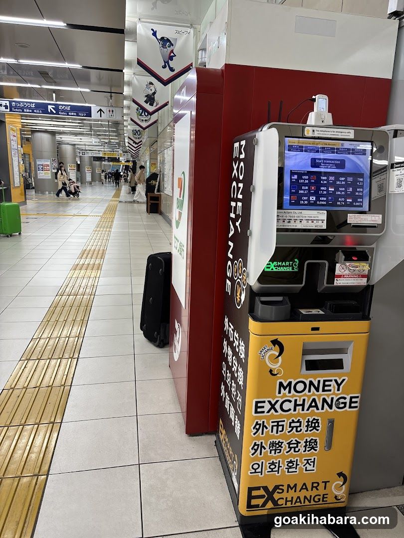Currency Exchange Machine at Station