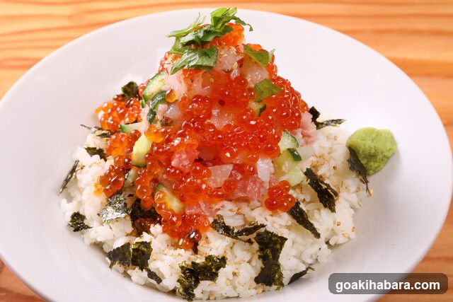 Sashimi Rice Bowl with Caviar