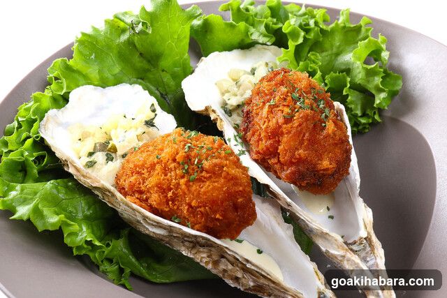 Crispy Croquettes on Oyster Shells
