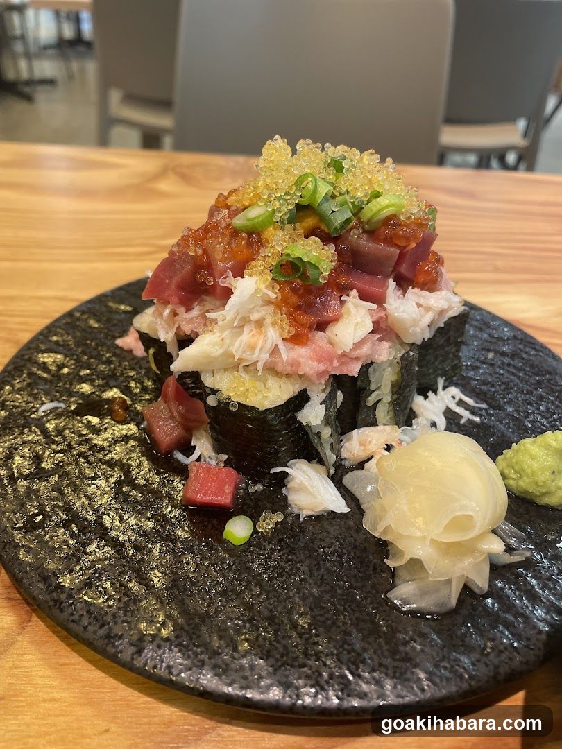 Sushi Plate with Tuna and Roe