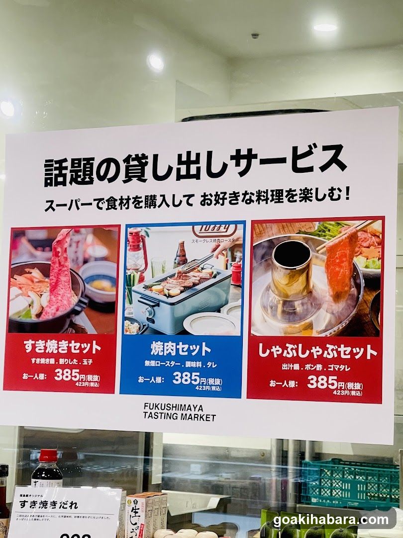 Fukushimaya Tasting Market Signage