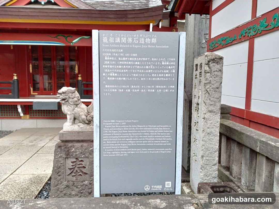 籠祖講関係石像物群