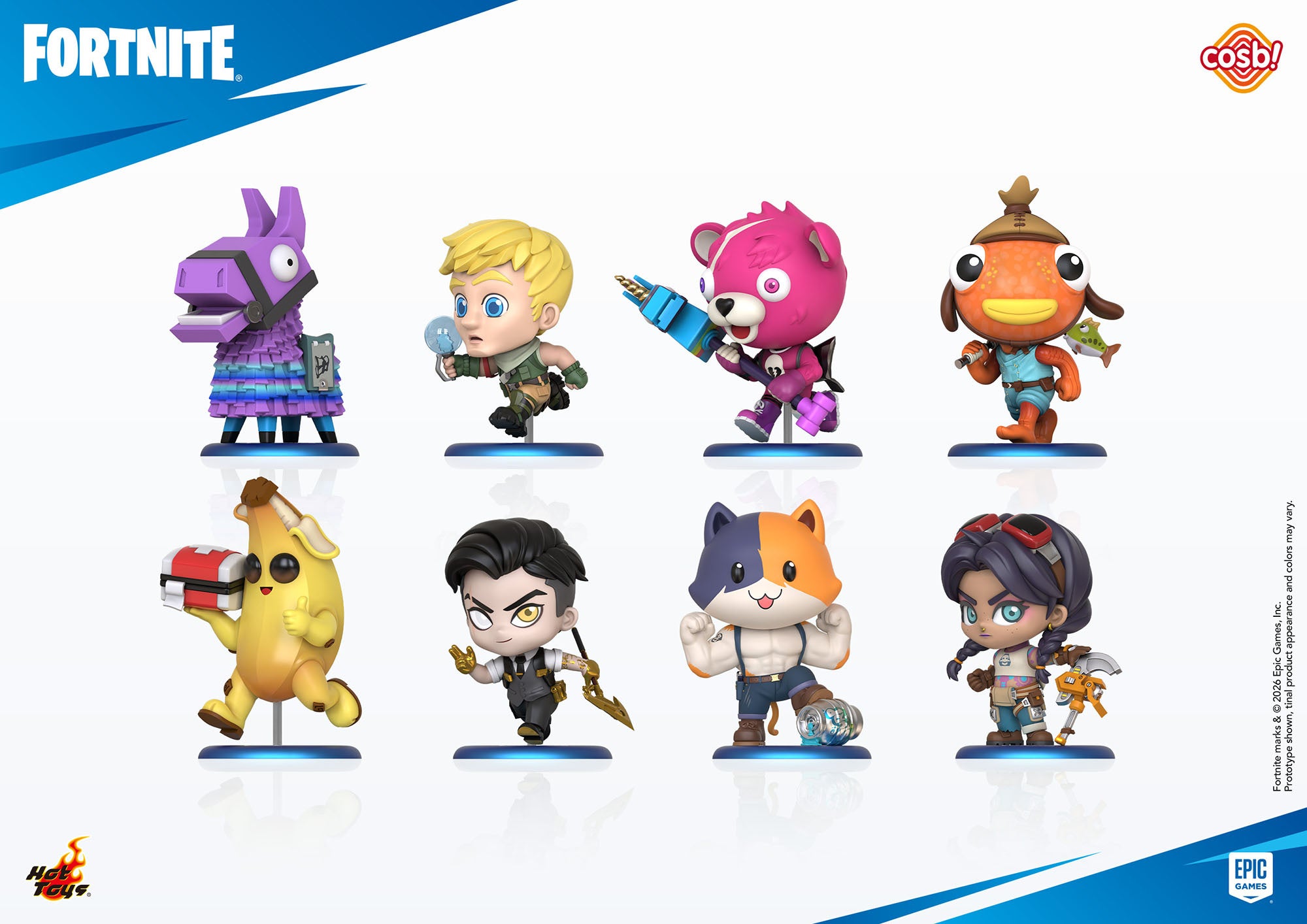Fortnite Cosbaby collection of eight figures