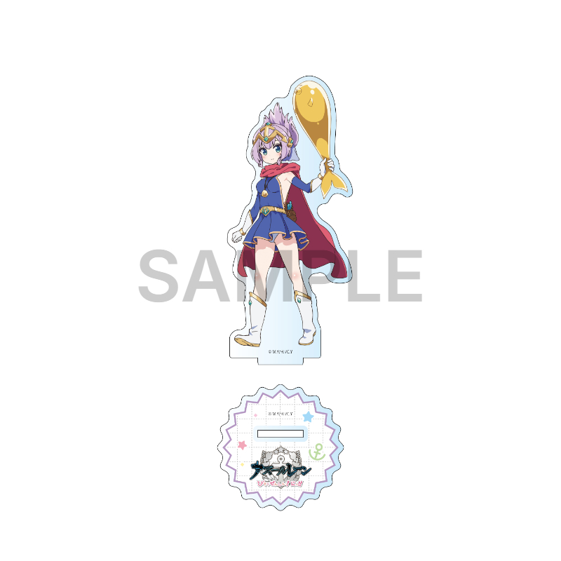 Deca acrylic stand of Javelin in hero ver outfit from the Azur Lane Slow Ahead pop-up at AKIHABARA Gamers, priced at 2,420 yen